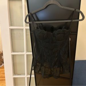 La Senza Black Lace Corset Top